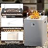 Xbeauty Square Gas Fire Pit Propane Outdoor Gas Fire Pit 20 Inch with CSA Certification for Garden/Backyard, Gas Fire Pit with Protective Cover&Lava Rocks, Grey Visit the Xbeauty Store
